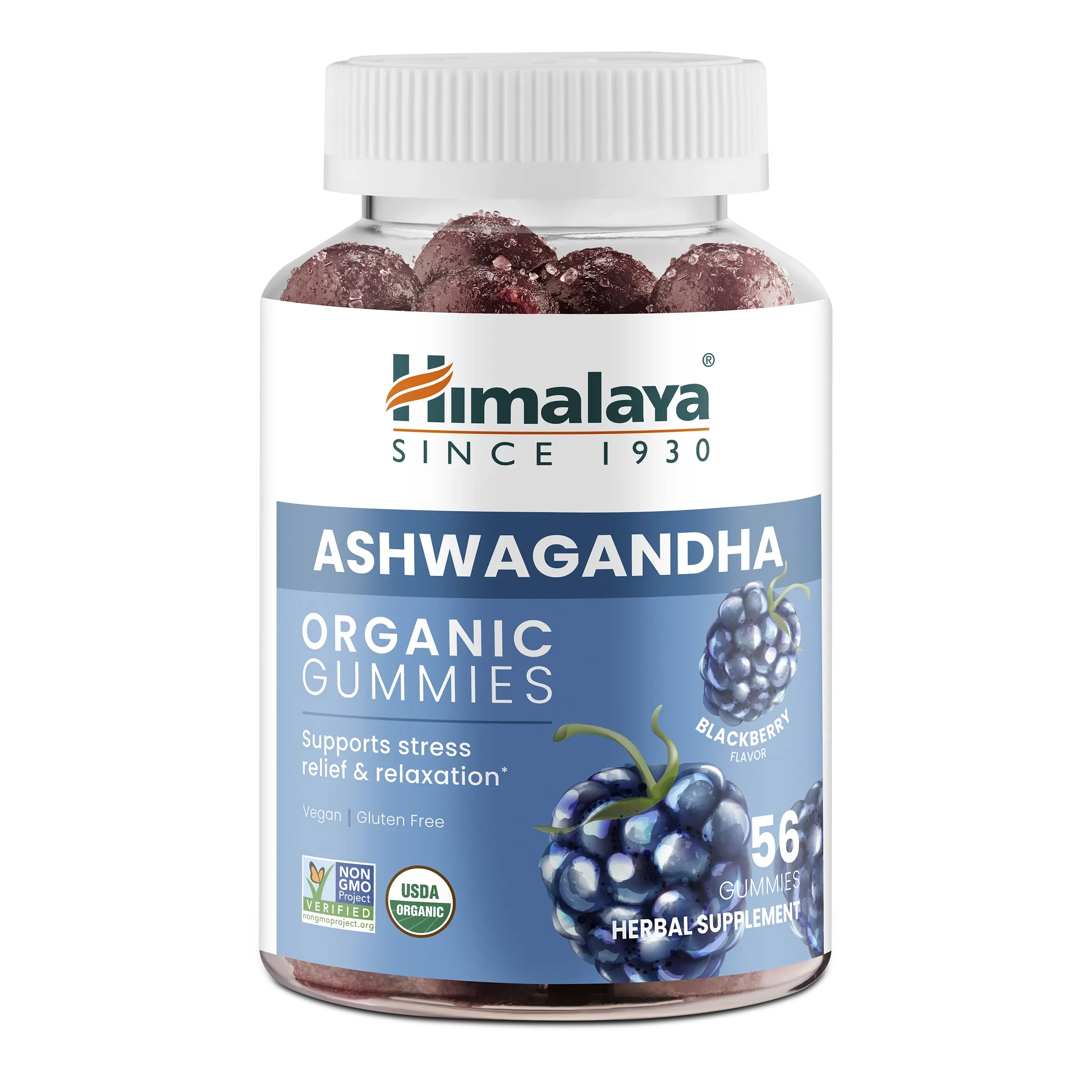 Ashwagandha Organic Gummies Herbal Energy Supplement Daily Supplement