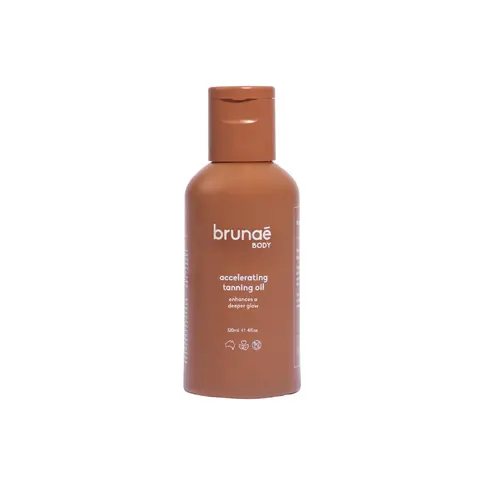 Brunae Body Accelerating Tanning Oil for Faster Tanning | Dark Tanning Oil | Tan Booster with Carrot Oil | Non-Greasy Formula | Made in Australia | 4 Fl Oz | Natural Tanning Oil | Tanning Oil