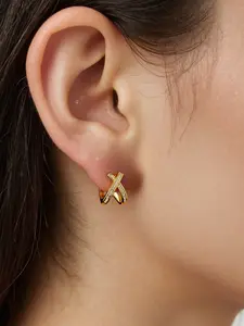 Women's Simple Design Copper Inlaid Diamond Earrings, Perfect Holiday Birthday Gift, Casual Style, All Seasons Jewelry Accessory