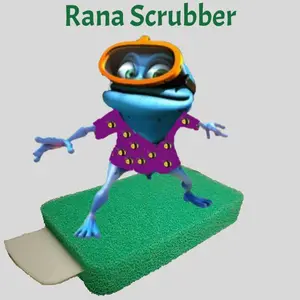 Rana Scrubber Three Pack - Silicone Sponge Scraper for Home Cleaning