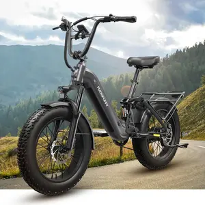 Puckipuppy Corgi Electric Bike for Adults - 960W, 48V 20Ah Battery, 20'' Fat Tire Full Suspension Mountain Ebike, 28MPH & 80Miles Range, LCD Display, 7 Speed Disc Brakes Mtb e bike
