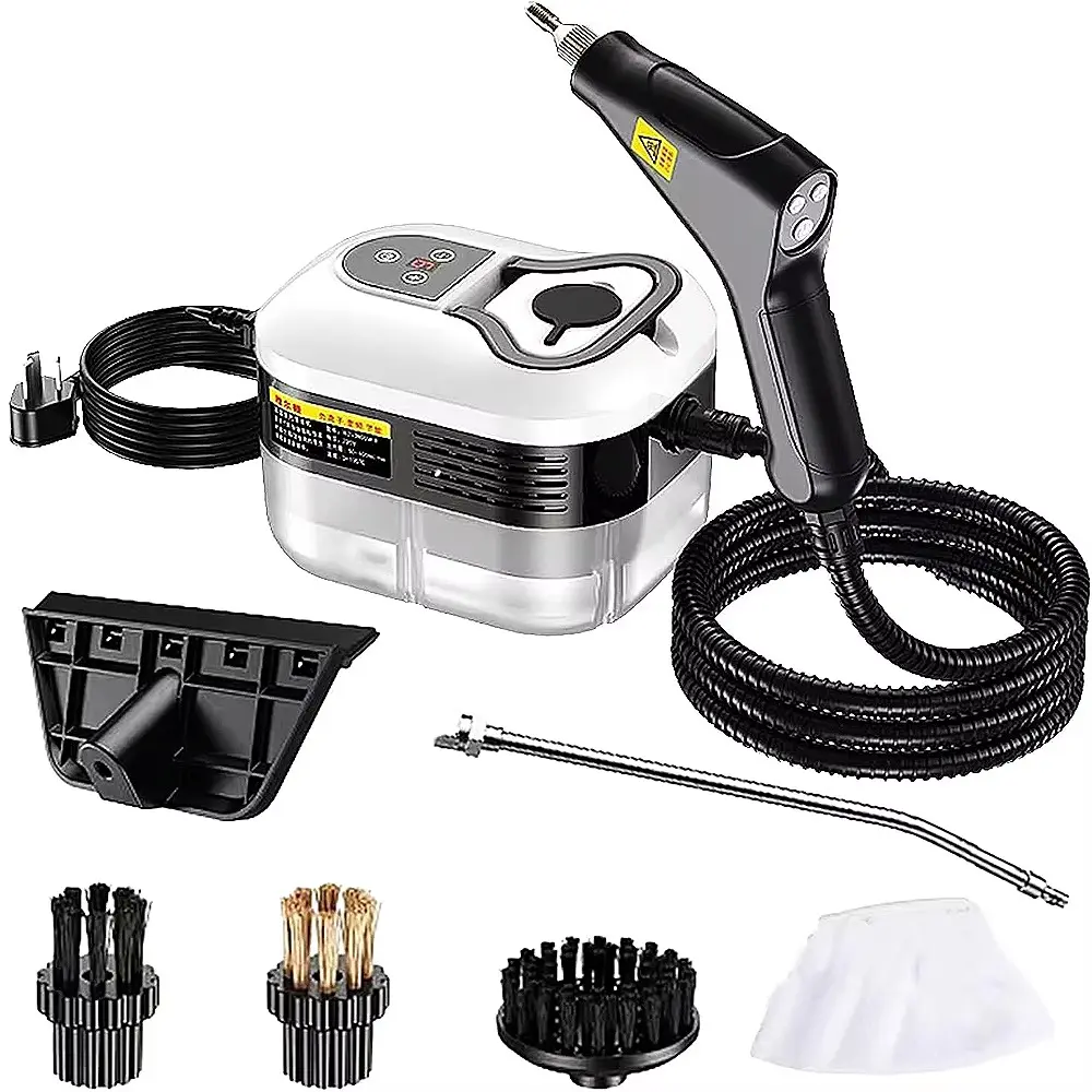 High Pressure Handheld Steam Cleaner Multi-Surface Portable Steamer for Kitchen Car Air Conditioner Home Cleaning Fast Heating Compact Design Powerful Steam Jet Handheld High Pressure High Temperature Household Steam Cleaner