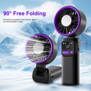 Portable Mini Air Conditioner, Compact Personal Cooling Fan, Instant Cool Relief, Ideal for Summer Outdoors, Easy Carry Design