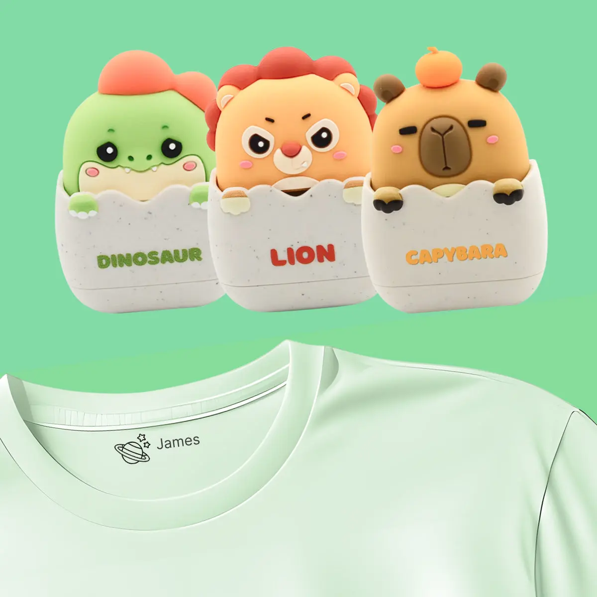 3D Animal Personalized Name Stamps
