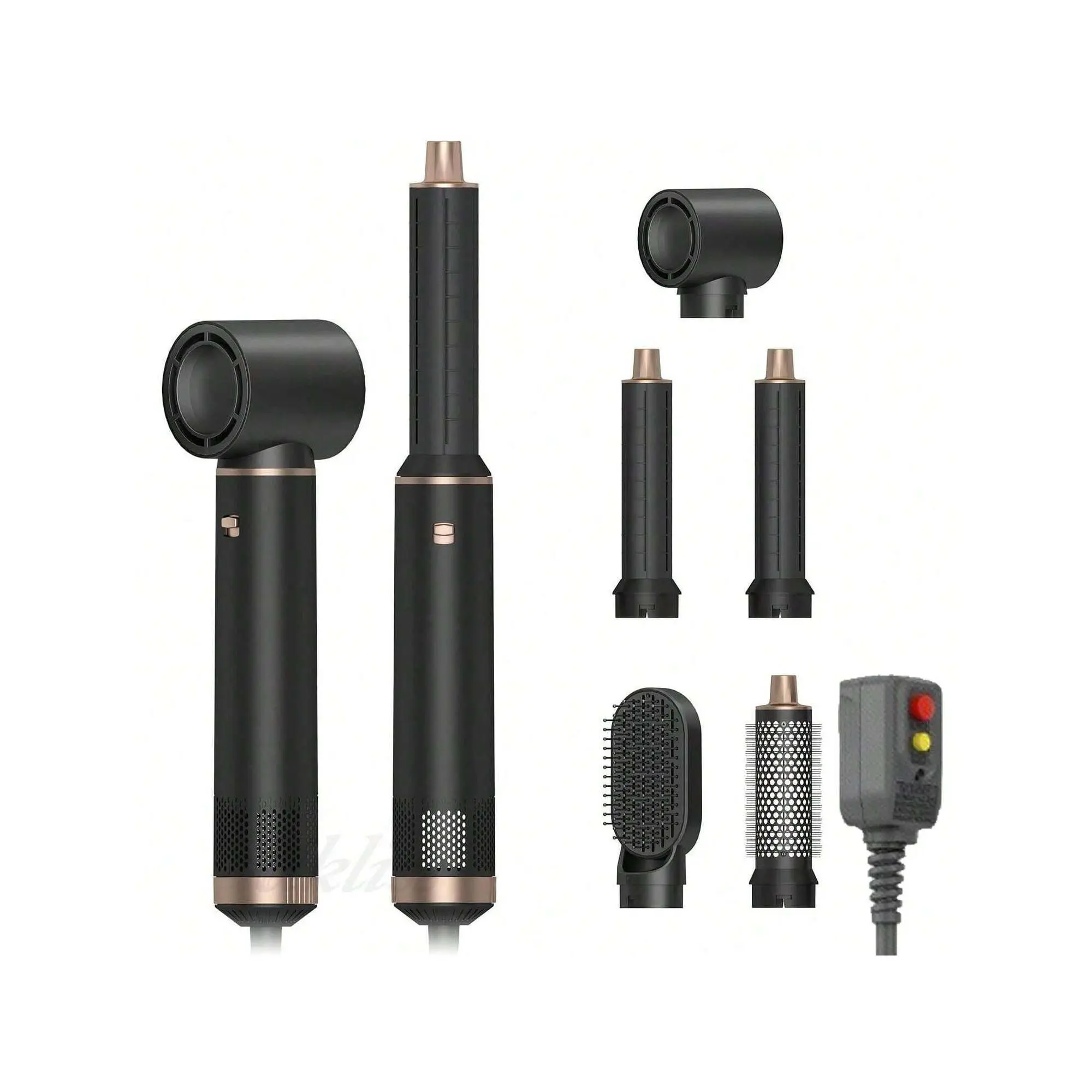 Hot Air Hair Styler 5 In 1 Hair Dryer Brush 110000RPM With 1000W Negative Ionic Blow Dryer,Left&Right Auto-Wrap Curler, Volumizer Blow Brush,Rotating Thermal Brush (US Plug) Fluffy Smooth curling irons hair curler hair styling tools diffuser curly hair