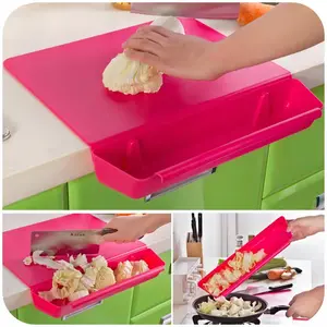 2-In-1 Non-Slip Cutting Board & Food Container Set, Detachable Chopping Board, Space Saving Design, Dishwasher Safe, Cooking Cutting Board, Ideal for Kitchen Use