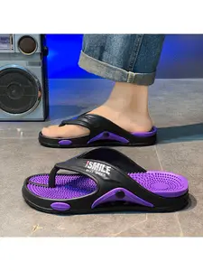 Men's Fashion Flip Flops, Lazy Design, Comfortable Slippers, Non-Slip Lightweight, Quick-Drying Material, Suitable for Indoor & Outdoor Use and Sports Casual Wear