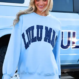 LuLu Mac  Blue/Navy Polka Dot Sweatshirt