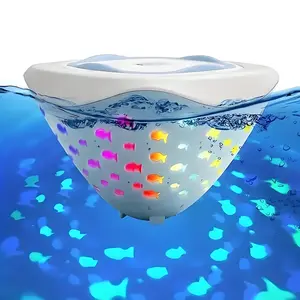 LED Waterproof Pool Lights Bathtub and Shower Projection Lights Multicolored Floating Ambiance Lights Floating Fish Tank and Fountain Lights Bath and Diving Lights