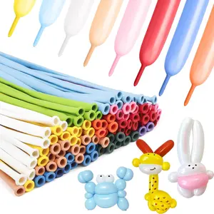 260 Rainbow Balloons, Assorted Colors 100PCS, Long Skinny Animal Balloons, Colorful Twisty Party Favors for Birthday Wedding Graduation Christmas