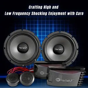 6-piece set of 6.5-inch car audio speakers, mid low frequency door speakers, non-destructive upgrade, suitable for all vehicle models