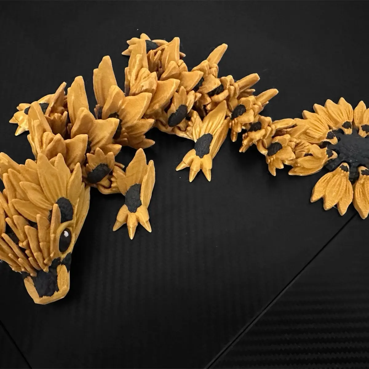 Sunflower Dragon | Articulated 3D Print