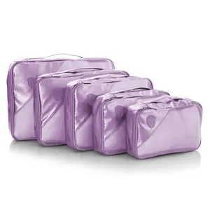 Heys - Metallic 5pc Set Packing Cubes