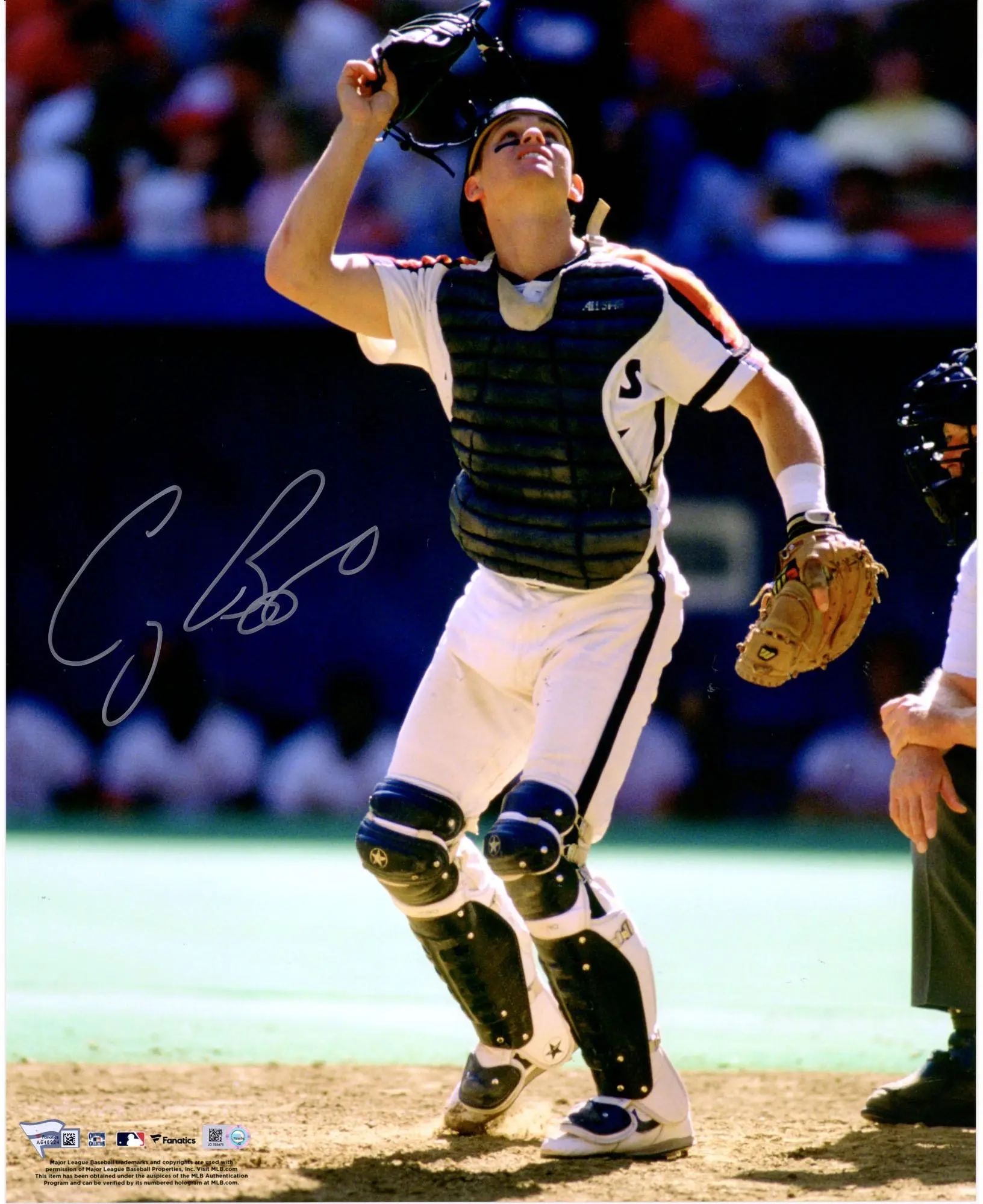 Craig Biggio Houston Astros Autographed 16" x 20" Pop Up Photograph - Fanatics Authentic Certified