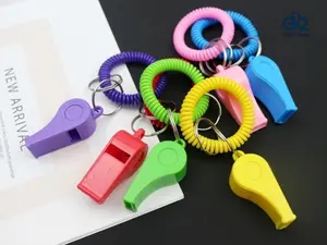 6 Pack Colorful Sports Whistle, Super Loud High Volume Emergency Survival Whistle, Durable Plastic Whistle for Referee Coach Hiking Camping Outdoor Rescue Outdoor Supplies