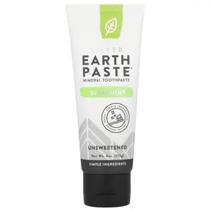 Redmond Silver EarthPaste®, Mineral Toothpaste, Unsweetened, Spearmint, 4 oz (113 g)