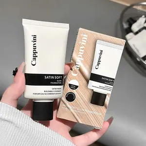 Silk Velvet Soft Foundation Liquid, Smooth Finish Makeup, Long-Lasting Coverage, Ideal for All Skin Types, Perfect for Daily Use