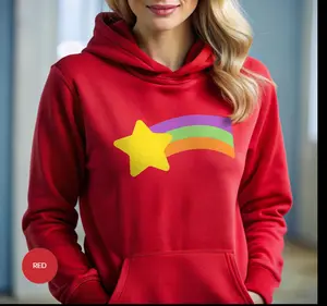 Mabel Rainbow Star Hoodie - Cozy Hoodie for Cartoon Fans, Colorful Star Design, Cute and Trendy Hoodie, Perfect Gift for Her Lady Underwear Tops Womenswear Sweaters Cotton