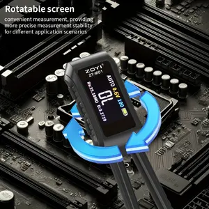 ZOYI ZT-MD1 Mini Digital Tweezer Multimeter - LCR SMD ESR Testing for Resistance, Capacitance, Inductance & Diode Continuity with OLED Display, Rechargeable Battery, Adjustable Height