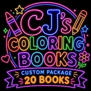Custom Coloring Books (20 Books, 10 Pages )