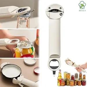 Multifunctional Retractable Bottle Opener - Adjustable Multifunctional Can Opener Jar Lid Gripper - New Jar Opener Bottle Opener for Weak Hands, Senior Arthritis