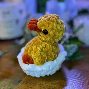 Duckling in a Shell - Handmade Crochet