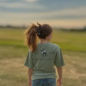 SAGE GREEN comfort colors- LOGO TEE by NOVA OUTFITTERS EST 2025 with BOYKIN SPANIEL