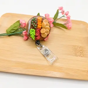 Charcuterie Badge Reel, Handmade Badge Reel.