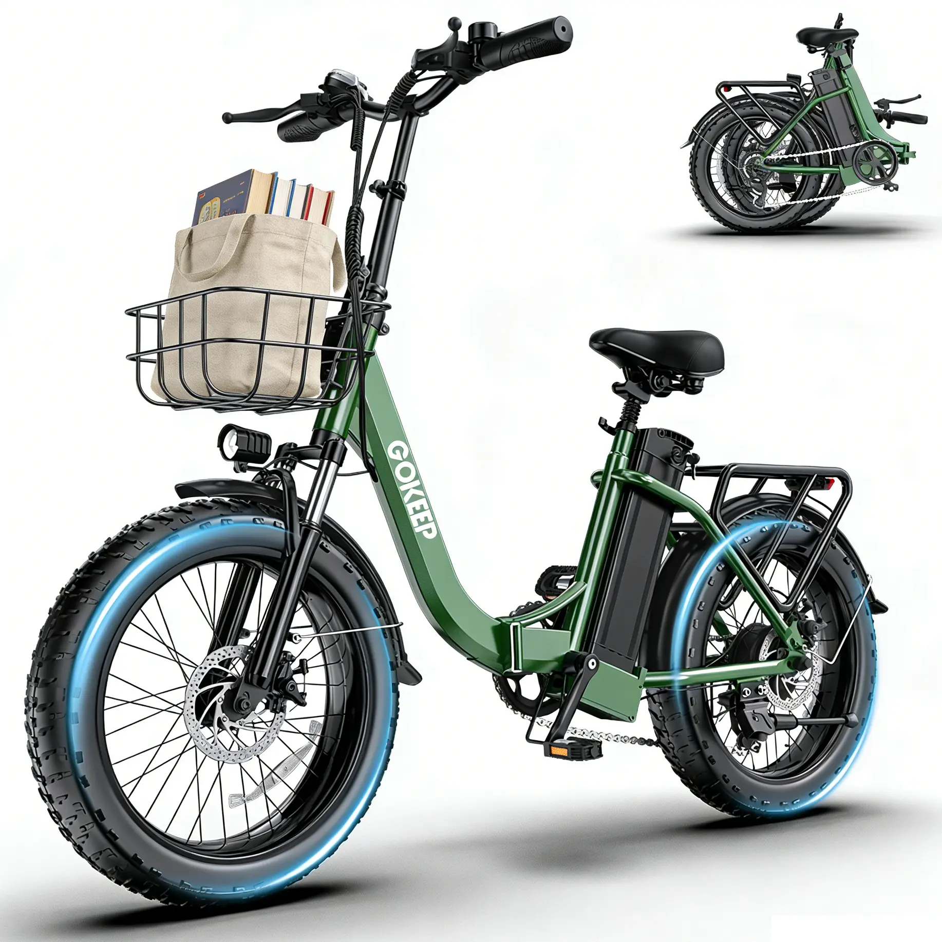 1800W Foldable Fat Tire Commuter E-Bike for Adults | 52V 18.2AH Detachable Battery, 86 Miles Max Range, 7-Speed, UL2849 Certified summerwins