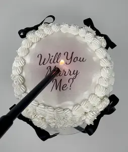 Burn-Away CUSTOM Printed Cake Topper Wafer Paper Edible Image Reveal Design 8 inch