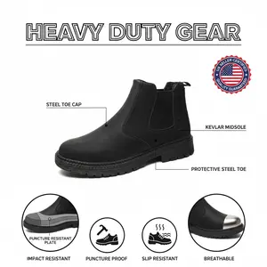 Puncture-Proof Work Sneakers Unisex Safety Chef Shoe Waterproof Splash-Proof Smash-Proof Breathable Anti-Slip Durable Outdoor Comfortable
