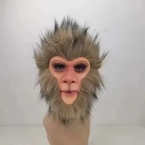 Christmas Party Prank Full Face Mask, Mythology Monkey King Design, Game Prop, Cool Trendy Face Paint, Model Xinghao, Halloween Mask