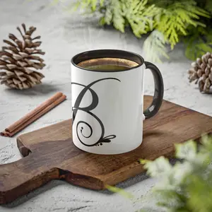 Coffee mug with initial B