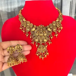 Brass Jewelry with earrings. New design ready to wear.