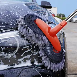 Long Handle Microfiber Car Wash Brush Mop, 360° Rotating Seaweed Sponge, Non-Damaging Paint, Suitable for Cars, Trucks, Suvs, Rvs, Boats, Car Detailing Tools