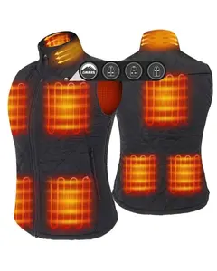 ARRIS Heated Vest for Women Size Adjustable with 8 Heating Panels & 7.4V Lipo Battery
