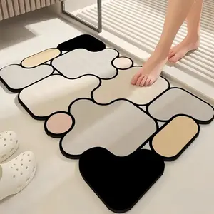 Household Non Slip Bathroom anti-slip floor mats diatom mud special-shaped absorbent doorway mats shower room foot mats toilet mats Water Absorbent Mat