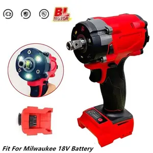 Milwaukee  18V Brushless Cordless Impact Wrench, 500Nm FIW212 Battery Kit – Construction Hand Tool