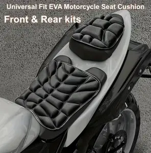 Universal Fit Eva Motorcycle Seat Cushion forFront & Rear Kits, Shock Absorption, High-Temperature Wear Resistance, Anti-SkidDesign for Comfort, Motorcycle Accessories