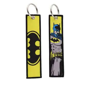 Movie Super Heroes Embroidered Keychains for men women and kids accessories toys gifts