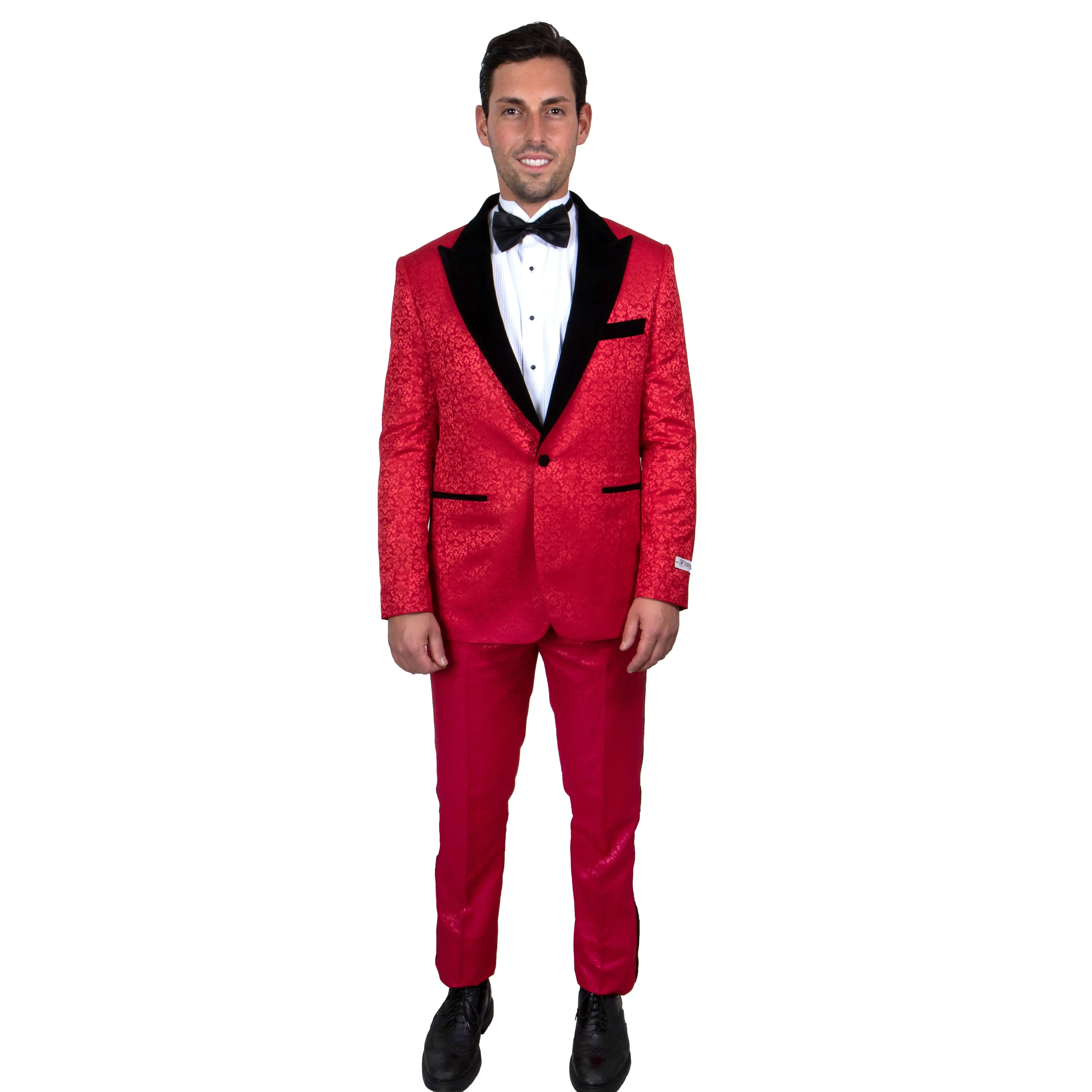 Red / Black Stacy Adams Men's Suit