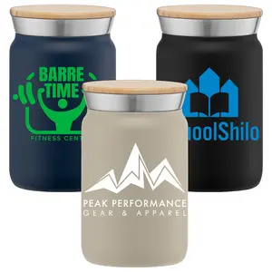 Nordic 9 oz. Double Wall Copper-Lined Stainless Steel Tumbler with Bamboo Lid
