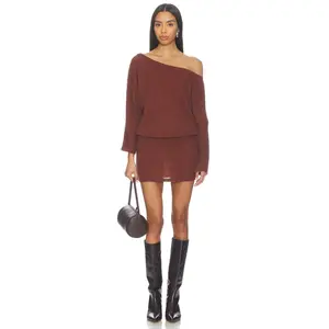 Bella Venice x REVOLVE Izzy Sweater Dress in Brown