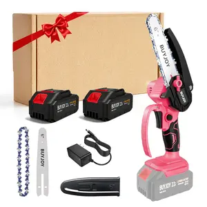 Mini Chainsaw Cordless 6 Inch, Electric Chainsaw with Battery & Chain,  Motor Chain Saw, Gardening Tool for Branch Wood Cutting Tree Trimming, Gifts for Men Dad Husband Him