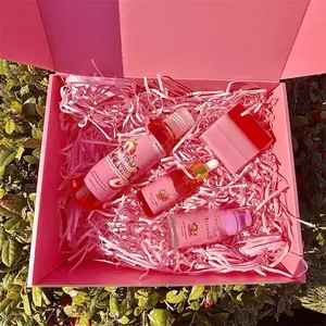 4 PCS Yoni Wash Yoni Oil Yoni Soap Bar, Feminine Wash Yoni Oil for Women pH Balance, Natural Yoni Bar Moisturizing Body Wash Deodorants, Strawberry Scent Yoni Wash Set