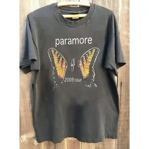 vintage PARAMORE 2009 Tour Shirt Unisex Fast Shipping Graphic Tee Heavy Cotton Tee Shirt, 100% Heavy Cotton Shirt