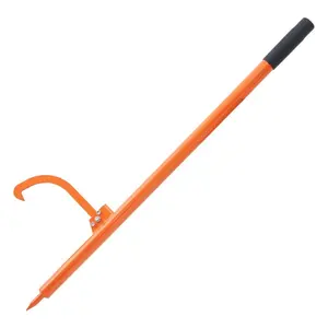 Log Peavey, 46.5 in, Metal Handle Log Lifter, Heavy Duty Log Roller with Max 19 in Opening, Rust-Resistant Log Jack Cant Hook, Felling Log Roller Tool for Rolling, Raising, Turning Logs