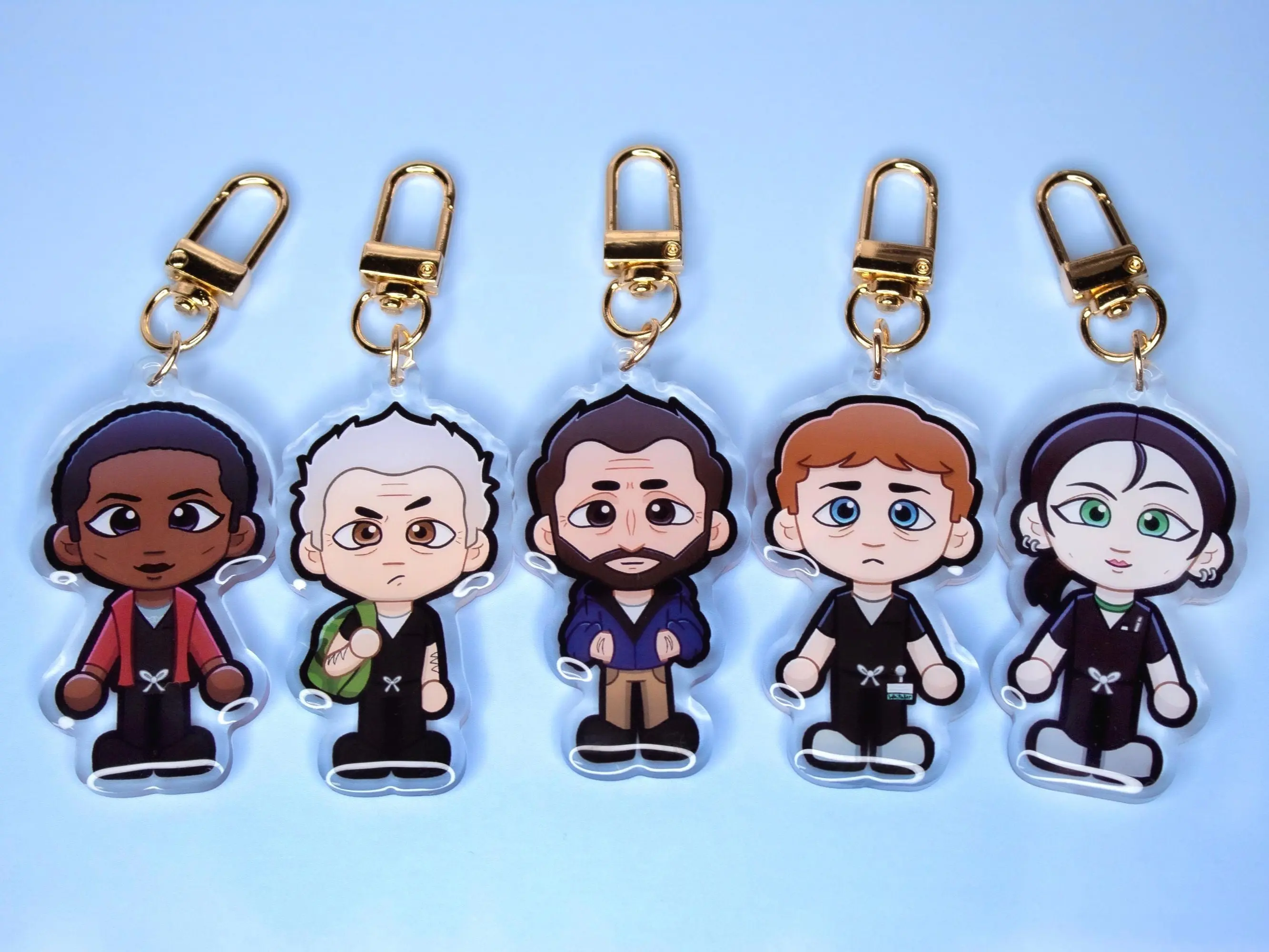 The Pitt TV Show Acrylic Keychains VER 1, Key Ring Pendant Gaming Fans Gift, Kawaii Keychains, Funny Keychain, Cute Accessory, Fun Charm For Backpack Or Purse | High Quality and Customer Favorite Items