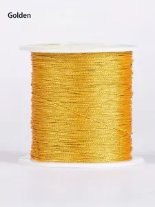 coloMulti-color/Gold/Silver Thread Macrame Cord Rope Braided String For Bracelet Necklace DIY Tassels Beading Shamballa String Jewelry Making DIY Crafting