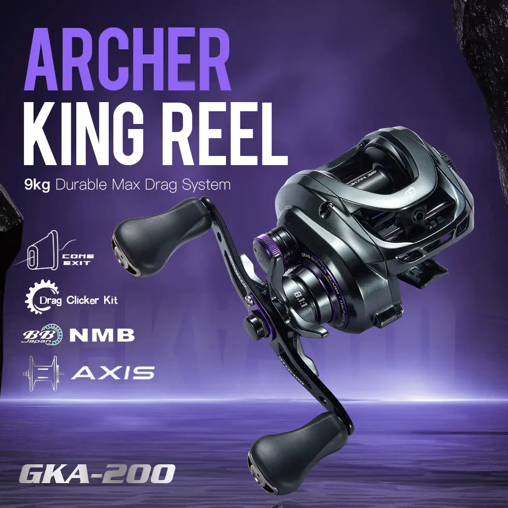 GKA200 Baitcaster Reels Drag Clicker 6.4/7.2 Gear Ratio Fishing Reels 9KG/20LB Max Drag 7+1BB Baitcasting Reel Left/Right Hand - TikTok Shop GKA200 Baitcaster Reels Drag Clicker 6.4/7.2 Gear Ratio Fishing Reels 9KG/20LB Max Drag 7+1BB Baitcasting Reel Left/Right Hand - TikTok Shop